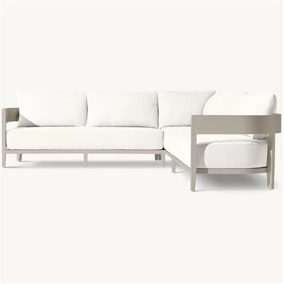 Aluminijumska ugaona baštenska sofa